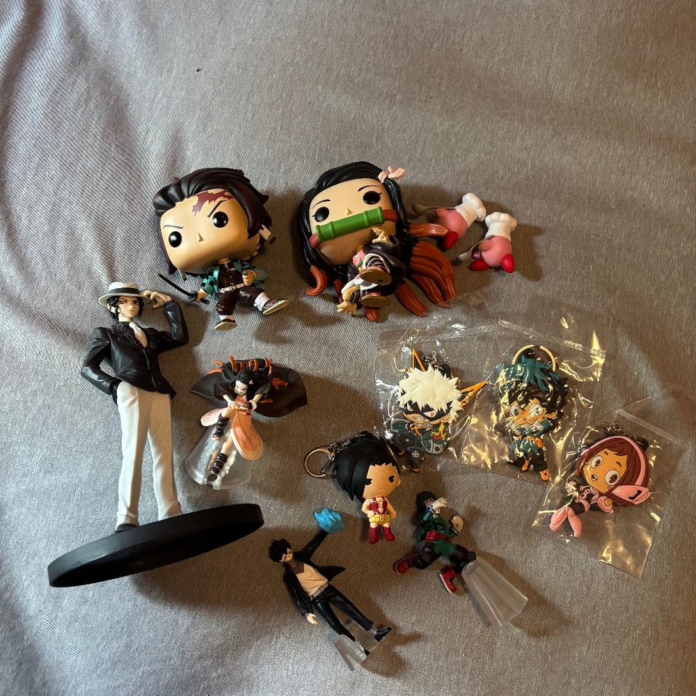 Anime Figures and Keychains